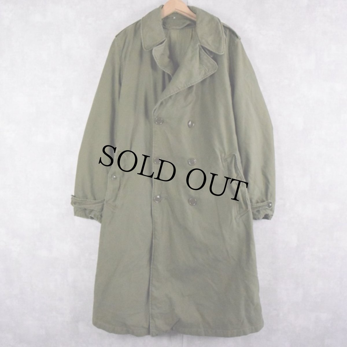 画像1: 60's U.S.ARMY OVERCOAT ライナー付き MEDIUM-LONG (1)