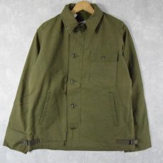 画像1: 80's U.S.NAVY A-2 デッキジャケット DEADSTOCK MEDIUM (1)