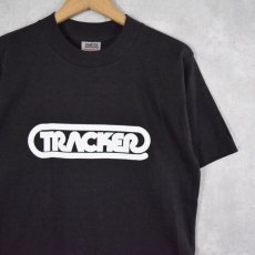 画像1: 90's TRACKER USA製 スケートロゴプリントTシャツ M (1)