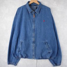 画像1: 90's POLO Ralph Lauren USA製 デニムスイングトップ XXL (1)