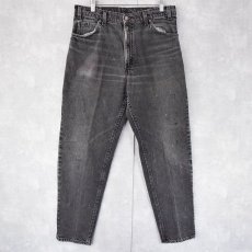 画像1: 90's Levi's 501 USA製 ブラックデニムパンツ W34 (1)