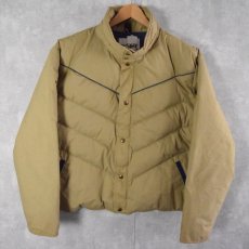 画像1: 80's Woolrich ハイネック ダウンジャケット XL (1)