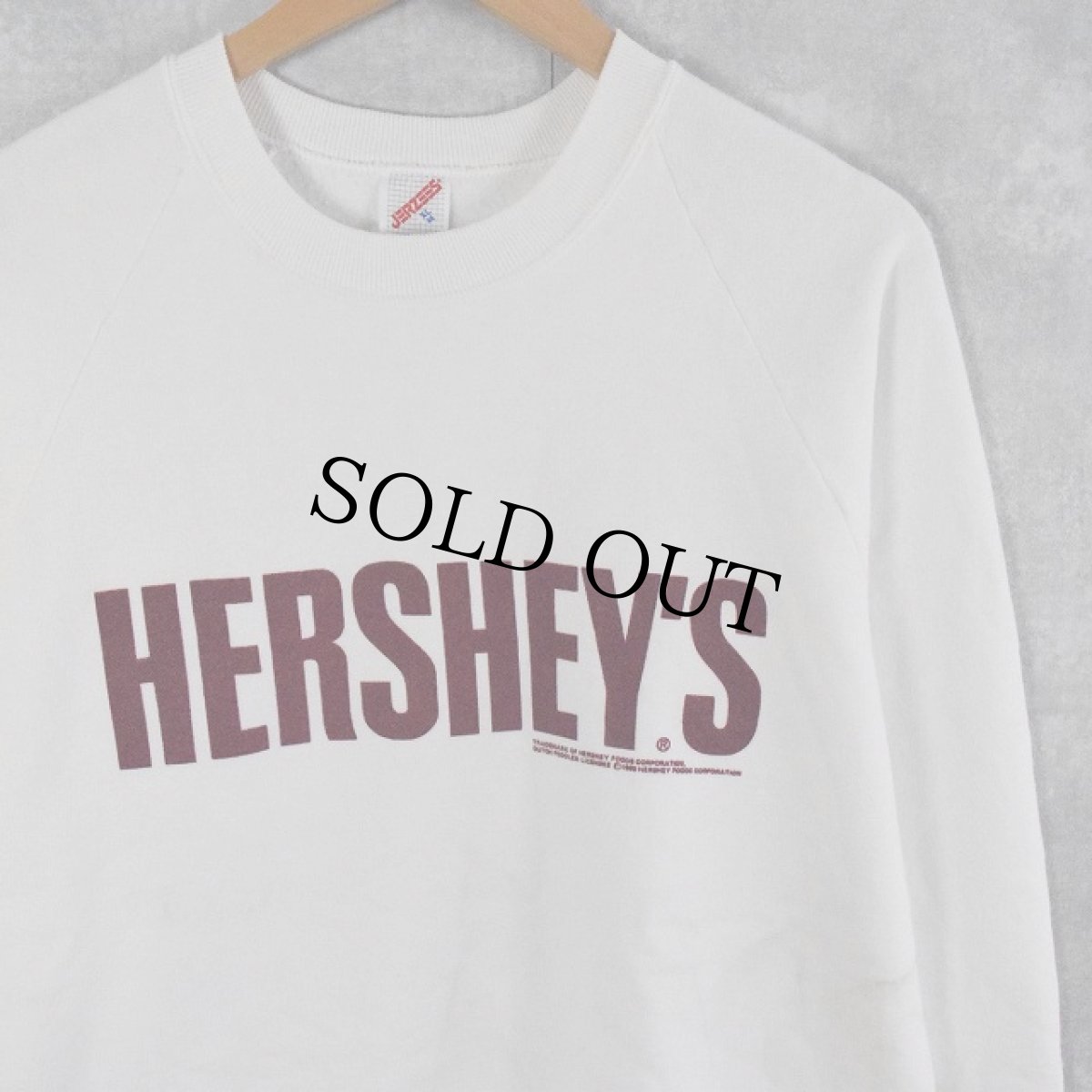 画像1: 90's HERSHEY'S USA製 プリントスウェット XL (1)