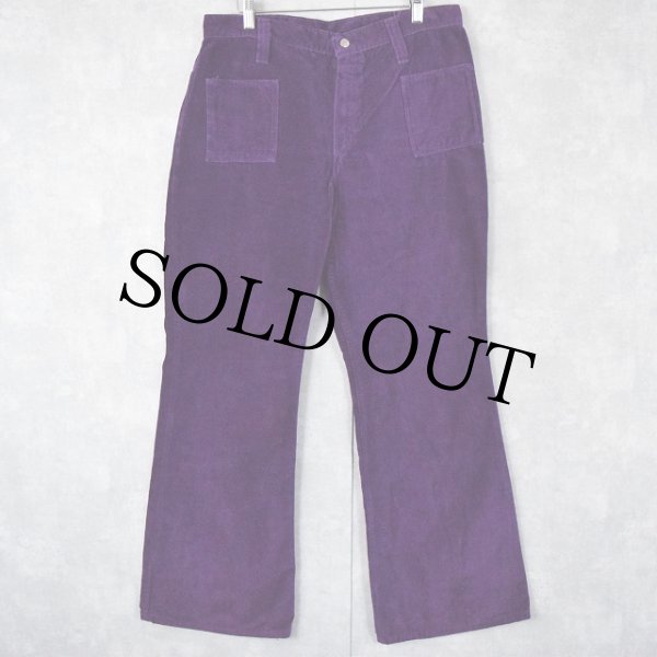 レア　Wrangler　フレア　パープル　紫　ベルボトム　ブーツカット　パンツ