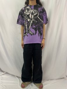 画像2: 90's BATMAN "CATWOMAN" キャラクター 大判プリントTシャツ XL (2)