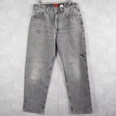 画像1: 90's Levi's SILVER TAB USA製 "LOOSE" ブラックデニムパンツ W32 (1)