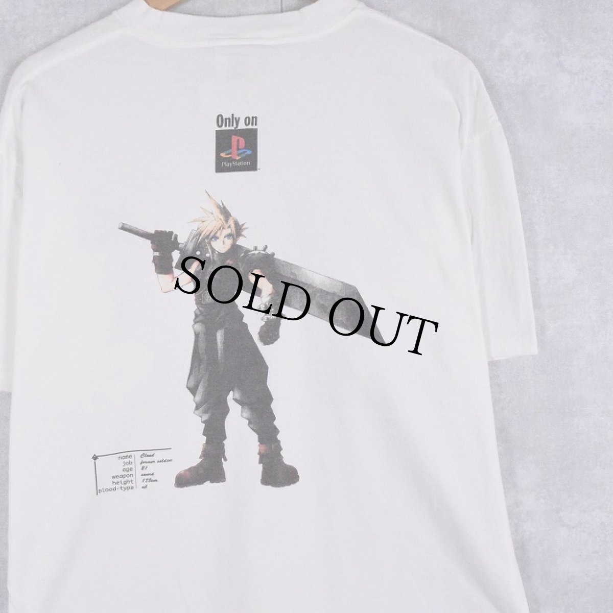 画像1: 90's FINAL FANTASY VII ゲームプリントTシャツ XL (1)