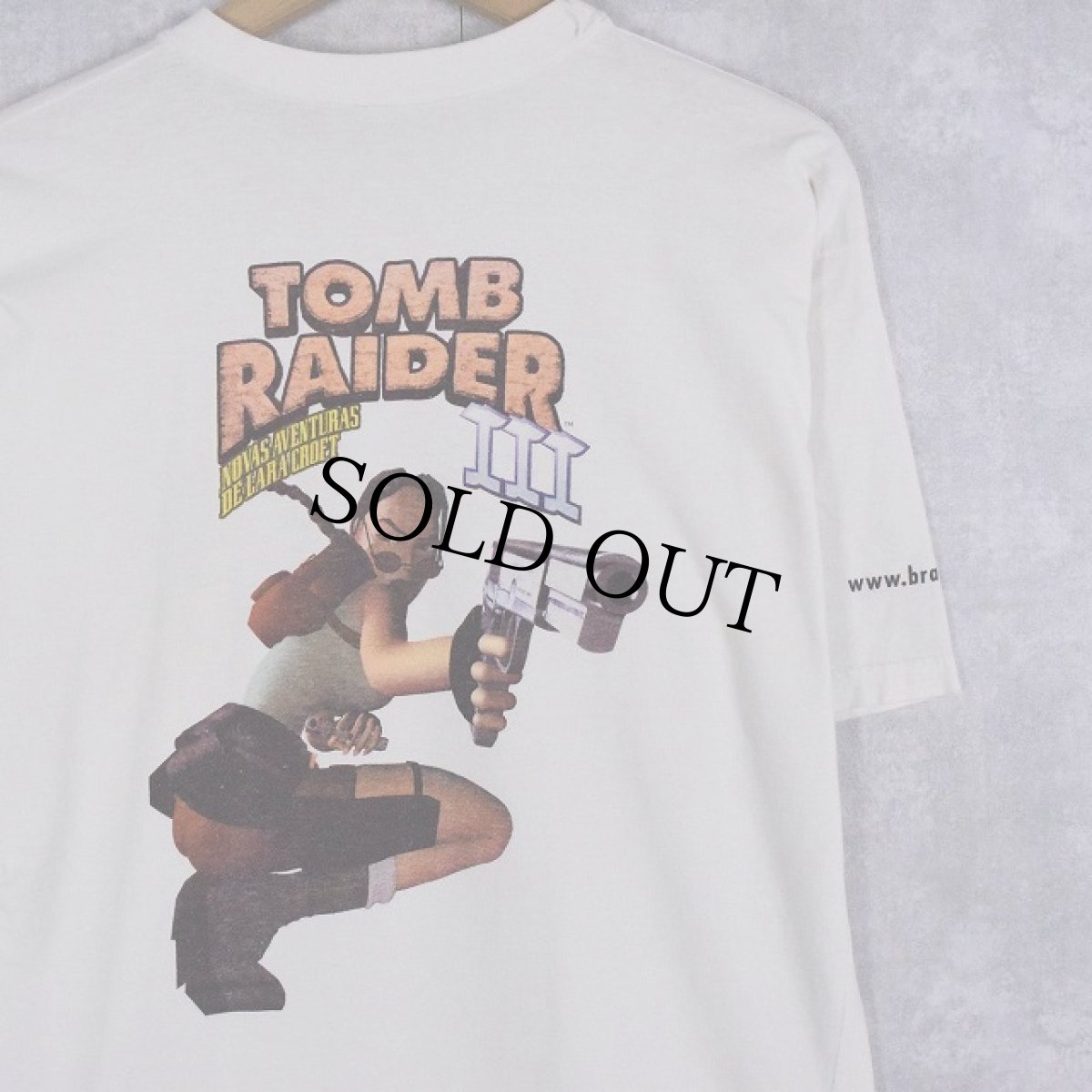 画像1: 90's TOMB RAIDER III ゲームプリントTシャツ (1)