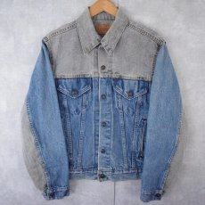 画像1: 80's Levi's 70506-0247 USA製 2トーン 切り替えデニムジャケット SIZE40 (1)