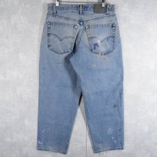 画像2: 90's Levi's SILVER TAB "BAGGY" ペンキペイント デニムパンツ W32 (2)