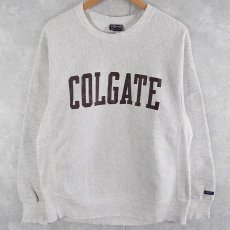 画像2: 90's JANSPORT REVERSE WEAVE TYPE USA製 "COLGATE"プリントスウェット L (2)