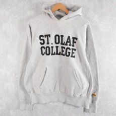 画像1: 90's The Cotton Exchange USA製 REVERSE WEAVE TYPE "ST. OLAF COLLEGE" スウェットフーディー M (1)