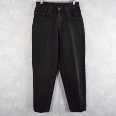 画像1: 90's Levi's 560 USA製 ブラックデニムパンツ W31 (1)