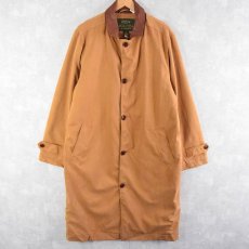 画像1: 【SALE】 ORVIS レザー切り替え ウールライナーコート L (1)