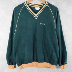 画像2: 80's Champion トリコタグ USA製 "Sea Island" Vネック ベロアカットソー XL (2)