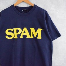 画像1: 90's USA製 SPAM ロゴプリントTシャツ L (1)