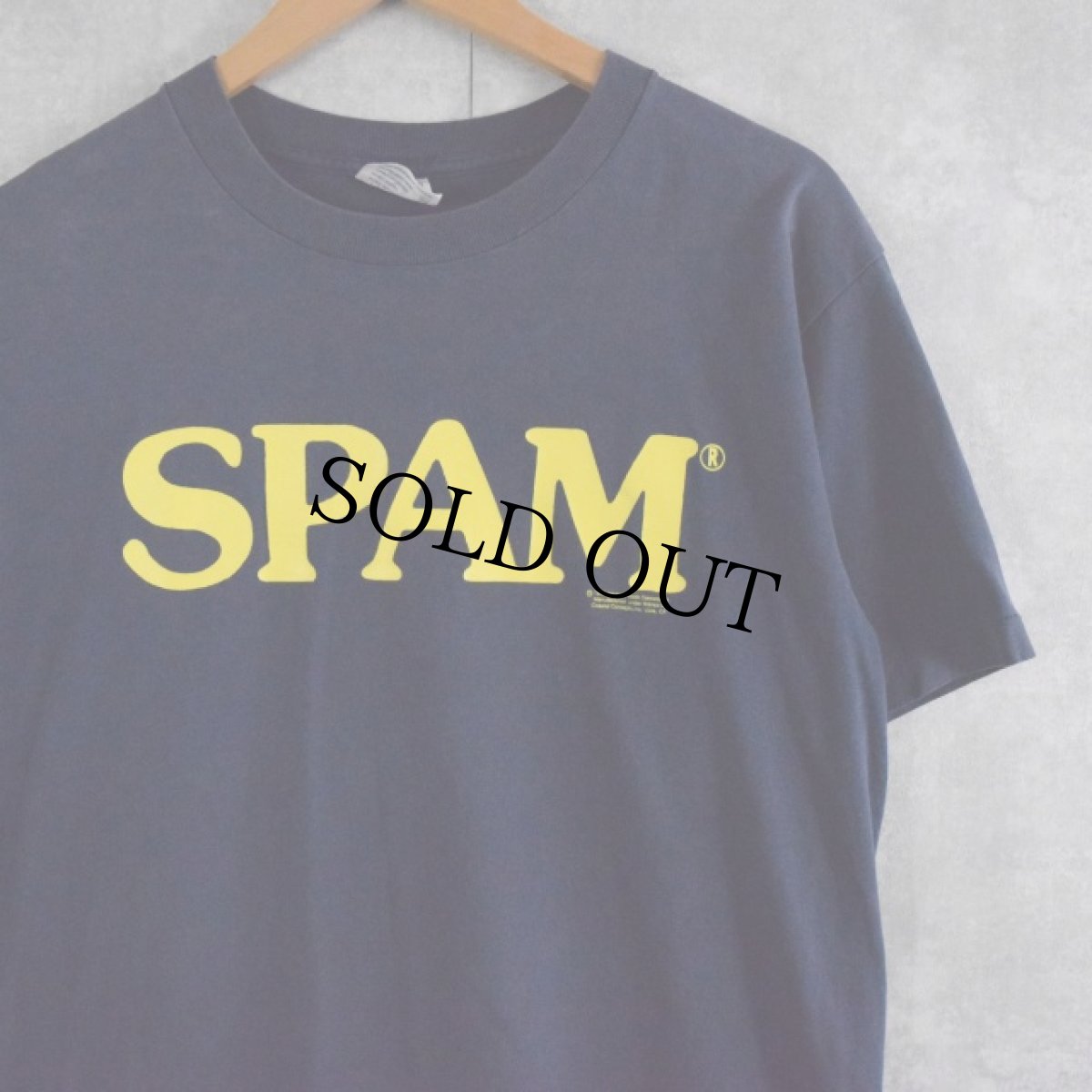 画像1: 90's USA製 SPAM ロゴプリントTシャツ L (1)