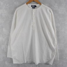 画像1: POLO Ralph Lauren "DELANCEY" 刺繍入り スリーピングシャツ L (1)