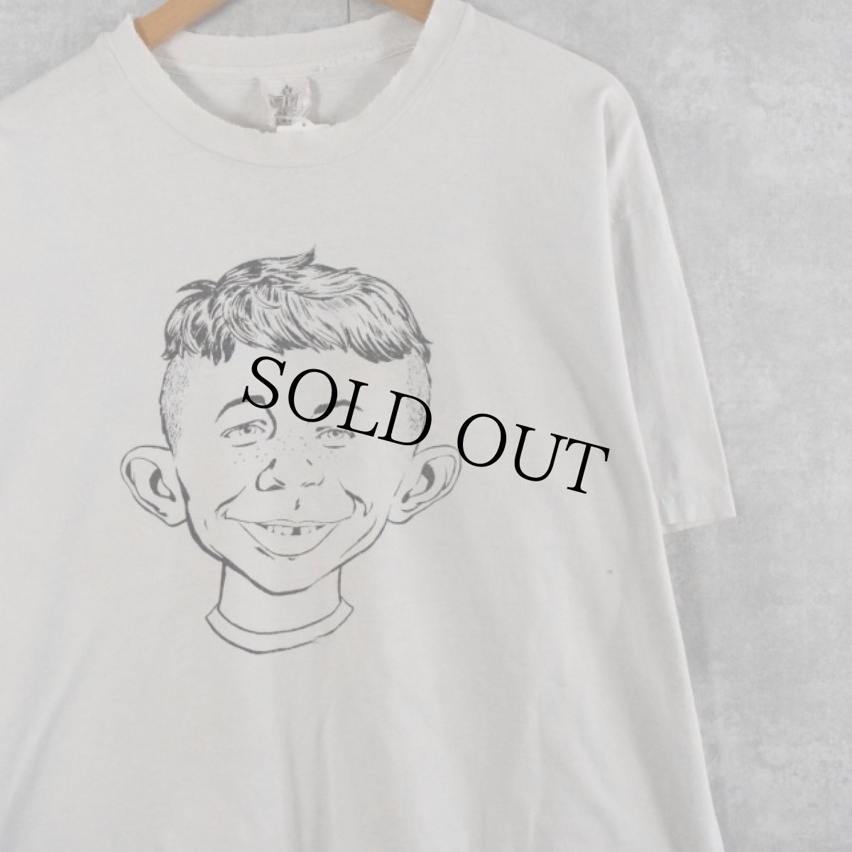 画像1: 90's MAD USA製 "ALFRED E.NEUMAN" キャラクタープリントTシャツ XL (1)