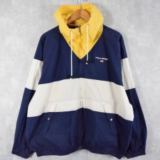 画像1: 90's POLO SPORT Ralph Lauren ボーダー柄コットンパーカー M (1)