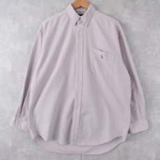 画像1: POLO Ralph Lauren "BIG SHIRT" ストライプ柄 コットンボタンダウンシャツ M (1)