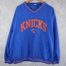 画像2: NBA KNICKS ウォームアッププルオーバー XL (2)