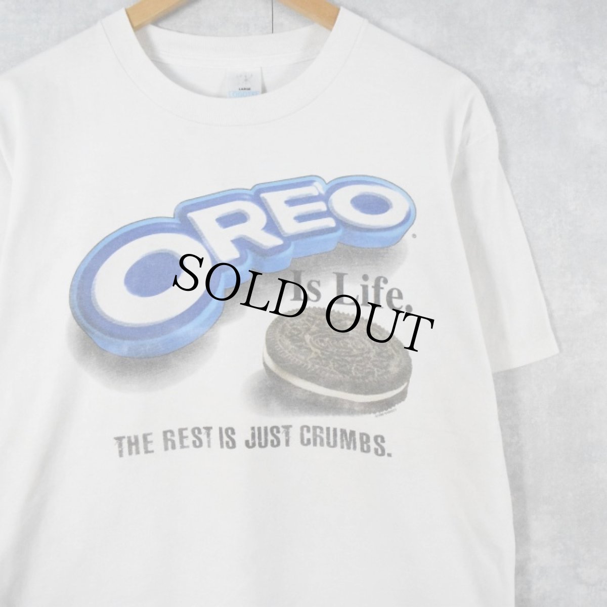 画像1: 90's USA製 OREO お菓子プリントTシャツ L (1)