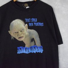 画像1: 2003 LORD OF THE RINGS "ゴラム" 映画プリントTシャツ 2XL (1)