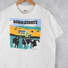 画像1: 90's BEN & JERRY'S USA製 企業プリントTシャツ L (1)