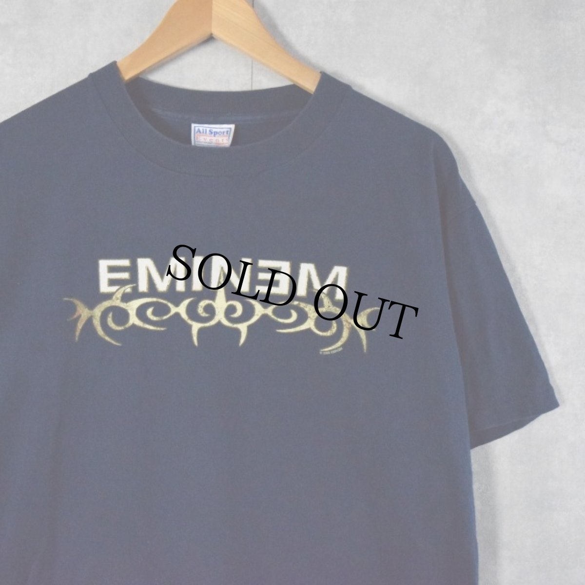 画像1: 2000 EMINEM ロゴプリント ラッパーTシャツ L (1)