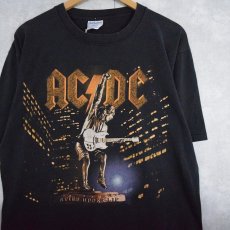 画像1: 90's AC/DC "STIFF UPPER LIP" USA製 ロックバンドツアーTシャツ XL (1)