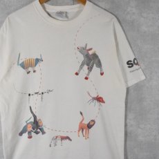 画像1: 90's Herman Miller SQA インテリアメーカープリントTシャツ L (1)