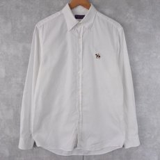 画像1: Ralph Lauren Purple Label ITALY製 ボタンダウン コットンオックスフォードシャツ 16 (1)