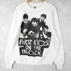 画像1: 90's THE BEATLES "FIRST KID ON THE BLOCK" ロックバンドスウェット XXL (1)