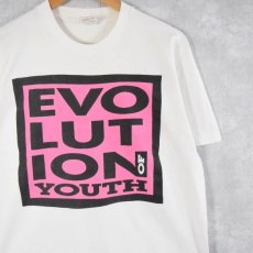 画像1: 90's EVOLUTION OF YOUTH USA製 "STUSSY, MOSSIMO, JIMMY'S" プリントTシャツ L (1)