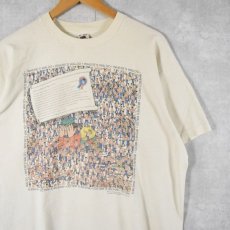 画像1: 90's WHERE'S WALDO? USA製 絵本プリントTシャツ XL (1)