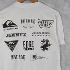 画像2: 90's EVOLUTION OF YOUTH USA製 "STUSSY, MOSSIMO, JIMMY'S" プリントTシャツ L (2)