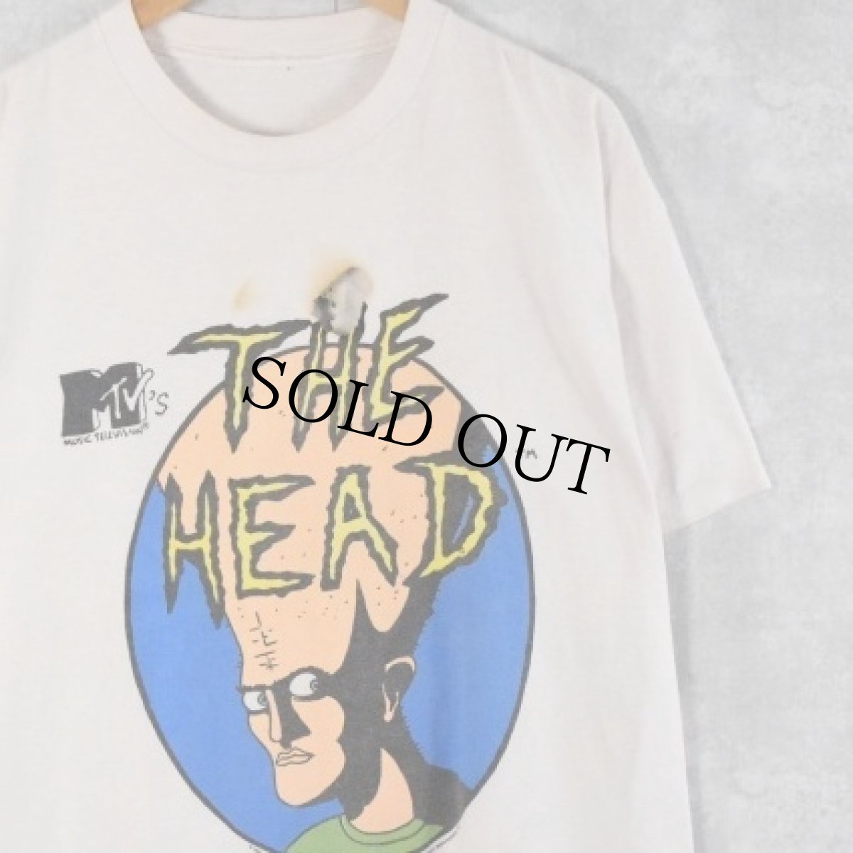 画像1: 90's MTV "THE HEAD" アニメプリントTシャツ (1)