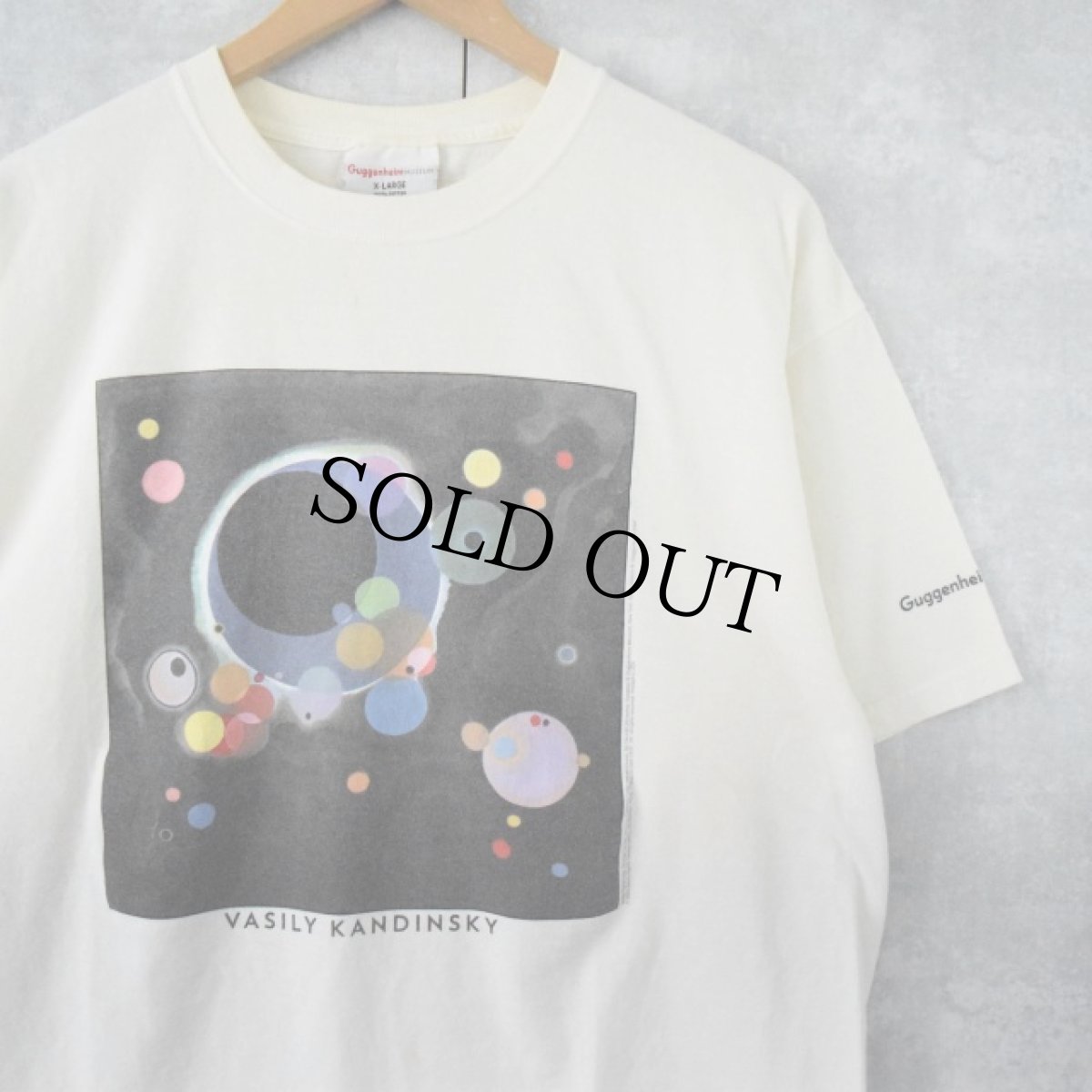 画像1: Guggenheim Museum USA製 "VISILY KANDINSKY" アートプリントTシャツ XL (1)