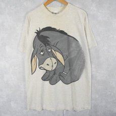 画像1: 90's Disney USA製 イーヨー キャラクタープリントTシャツ ONE SIZE (1)