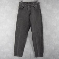 画像1: 90's Levi's 501 USA製 ブラックデニムパンツ W29 (1)