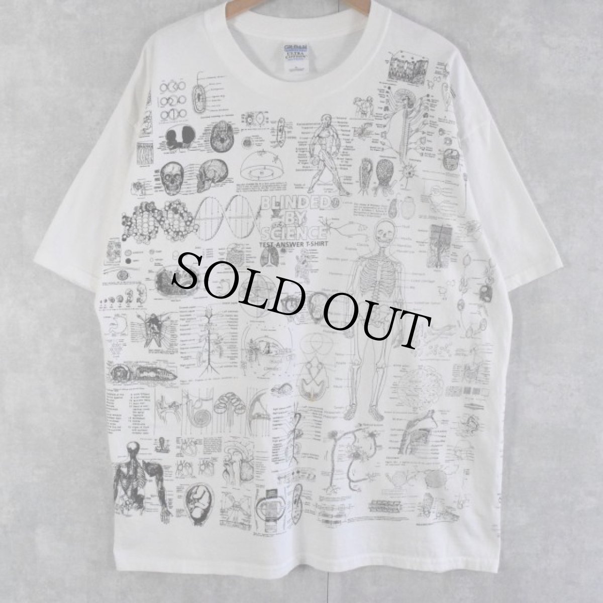 画像1: 2000's "BLINDEDO BY SCIENCE" TEST ANSWER プリントTシャツ XL (1)