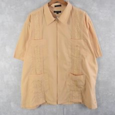 画像1: DOMANI フルジップキューバシャツ XXL (1)