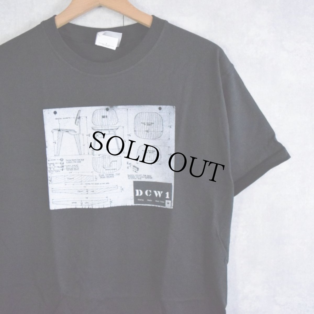 画像1: 90's Eames office "HOUSE" インテリア企業プリントTシャツ DEADSTOCK S (1)