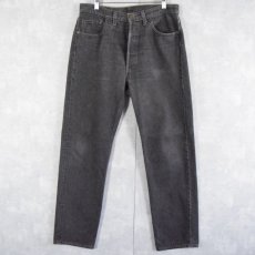 画像1: 90's Levi's 501 USA製 ブラックデニムパンツ W34 (1)