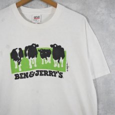 画像1: 90's BEN&JERRY'S "euphoria" USA製 企業プリントTシャツ L (1)