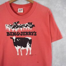 画像1: 80〜90's BEN&JERRY'S USA製 企業プリントTシャツ L (1)