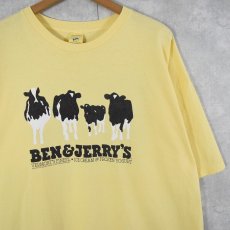 画像1: 90's BEN&JERRY'S USA製 企業プリントTシャツ XL (1)