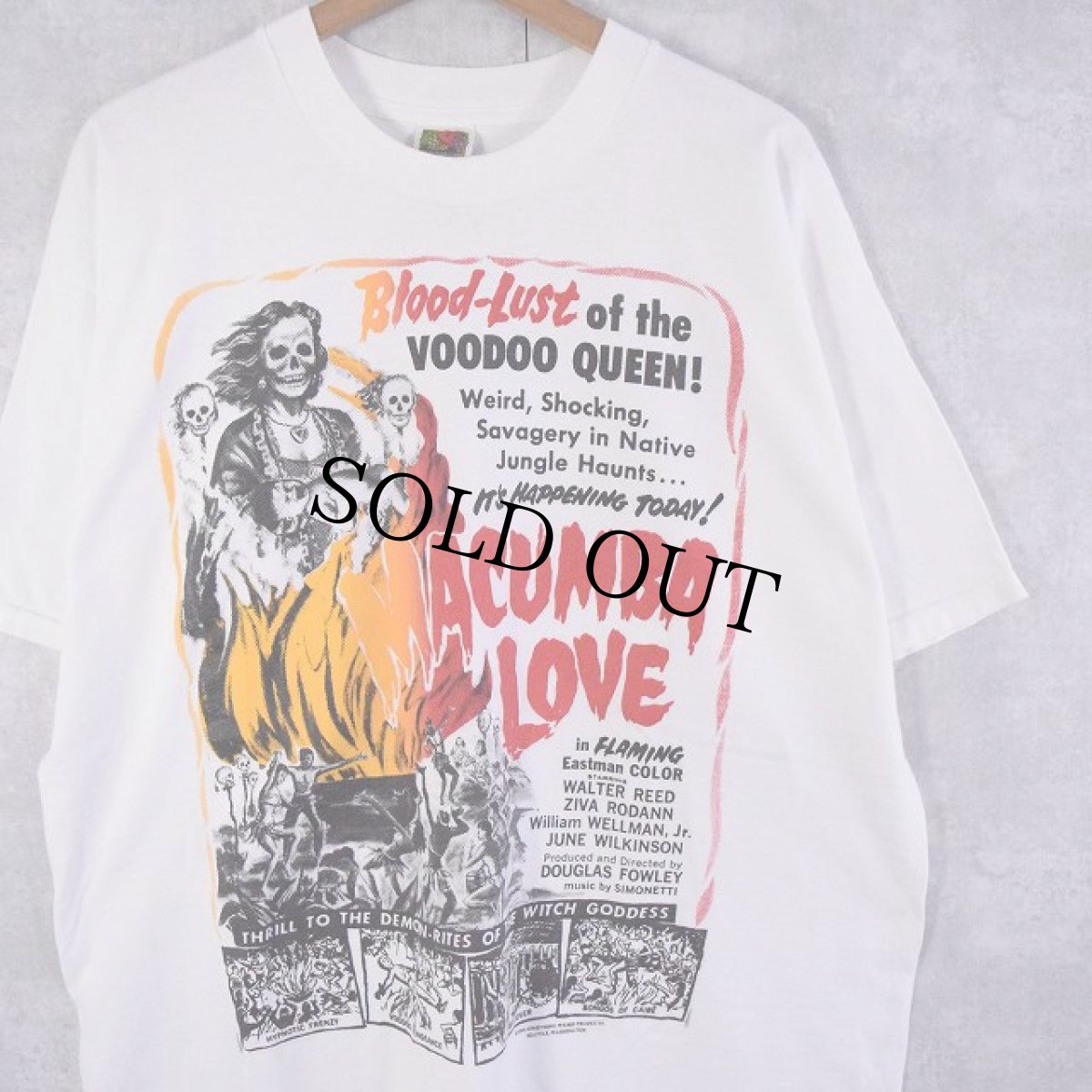 画像1: "MACUMBA LOVE Blood Lust Of The Voodoo Queen" ムービープリントTシャツ XL (1)