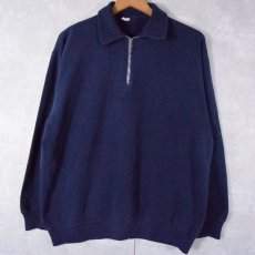 画像1: 60's CASUAL WEAR ハーフジップスウェット XL (1)